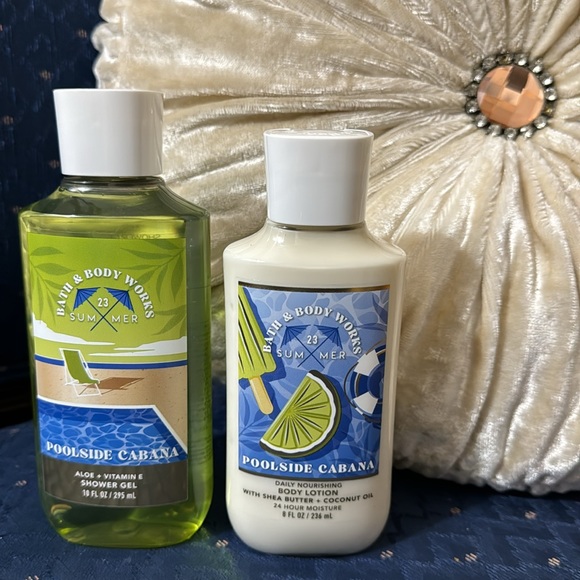 BATH & BODY WORKS SET. . . POOLSIDE CABANA SCENT - Picture 2 of 6